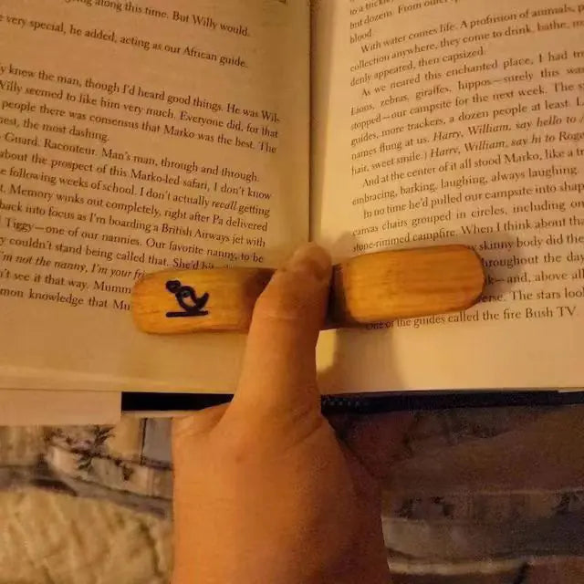 Wooden Bird Thumb Bookmark - Mother's Day Gift