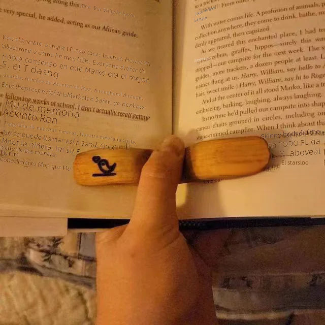 Wooden Bird Thumb Bookmark - Mother's Day Gift
