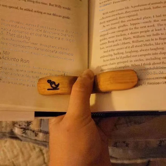 Wooden Bird Thumb Bookmark - Mother's Day Gift